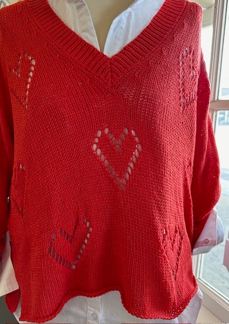 Wooden ships heart sweater clearance